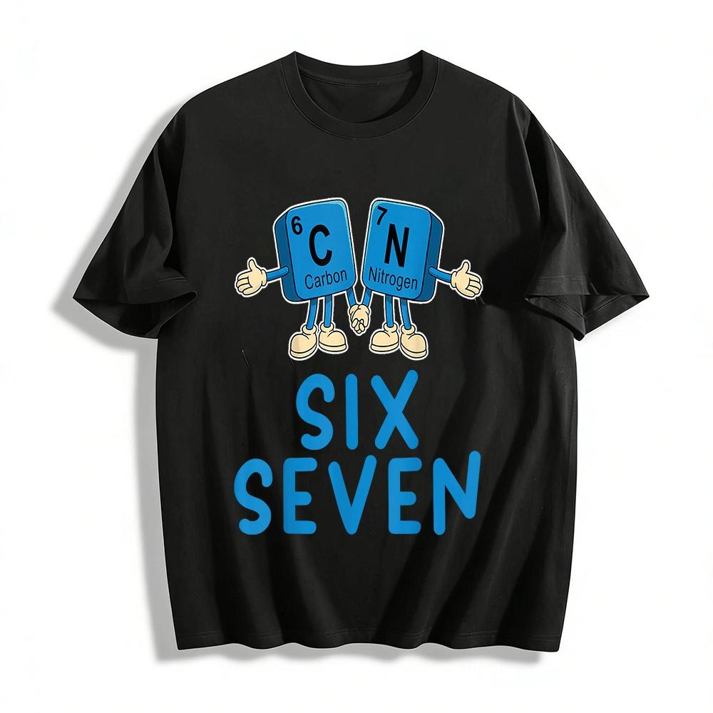 

Funny Chemical Element C N Joint Casual Top Pure cotton T-shirt XXS