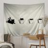 Black Cat Tapestry Anime Tapestry Hanging Tarot Hippie Wall Rugs Dorm Wall Hanging Sheets
