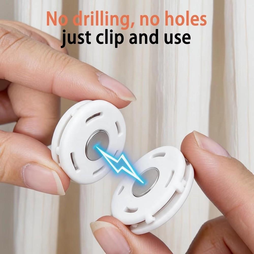 Removable Magnetic Curtain Clips Magnetic Curtain Fasteners For Window Treatments