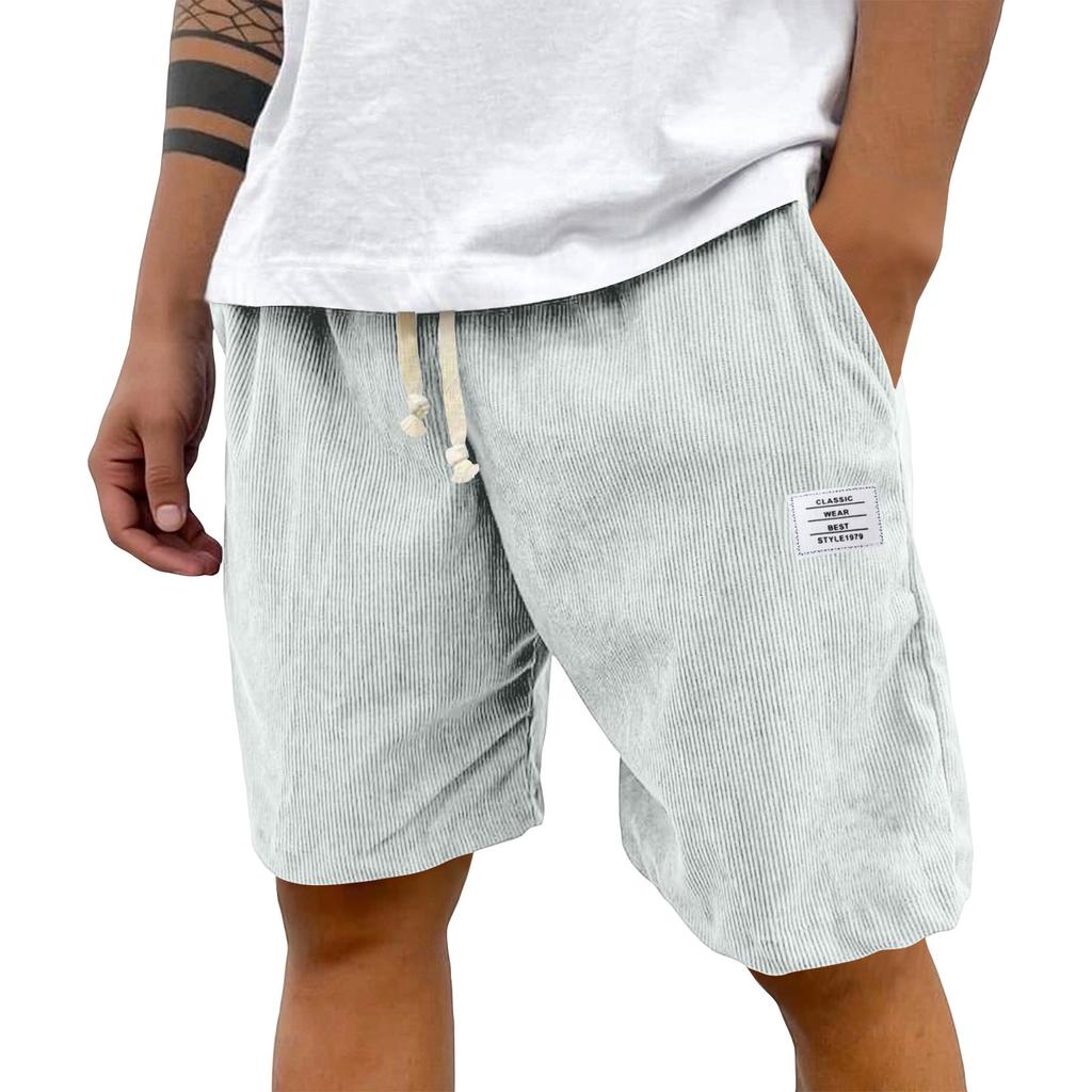 Men's Summer Casual Shorts Men's Fashion Sports Textured Shorts