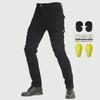 Slim Fit Siyah Yarış Pantolonu - Four Seasons Motosiklet Bisiklet Pantolonu Düşme Önleyici Arazi Ekipmanı