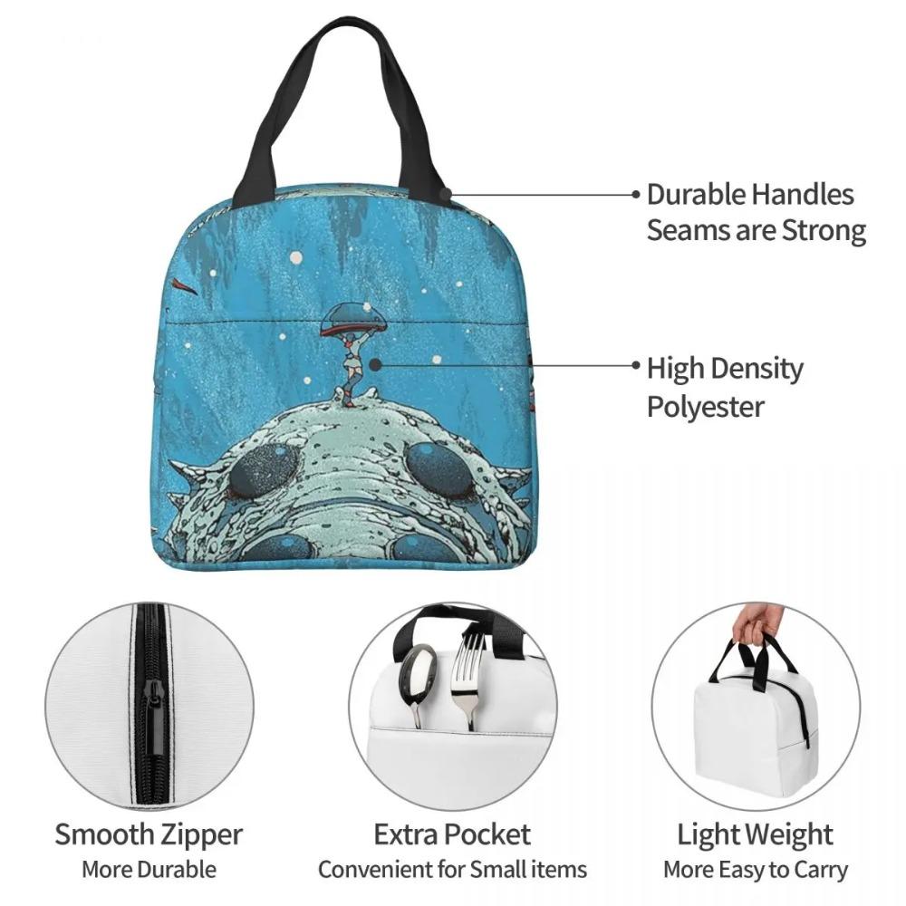 Nausicaa Of The Valley Of The Wind Anime Insulated Lunch Bag Cooler Thermal Food Box Tote Leakproof Lunch Boxes Container