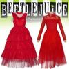 Elegant Lydia Beetlejuice Red Tulle Cosplay Dress For Halloween And Performances