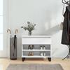 VidaXL Shoe Cabinet High Gloss White 70x36x60 Cm Engineered Wood 831446