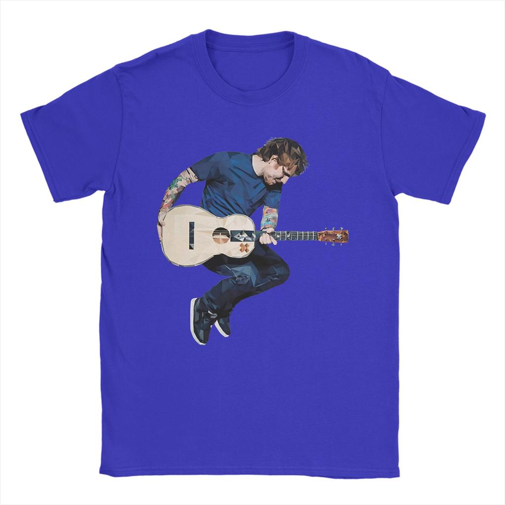 Unisex Ed Sheeran T Shirts  Pure Cotton Clothes Unique Short Sleeve Crew Neck Tees Plus Size TShirt