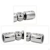 Adjustable Stainless Steel Rod Connector for Shower And Window Installation