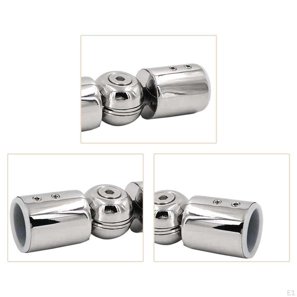 Adjustable Stainless Steel Rod Connector for Shower And Window Installation
