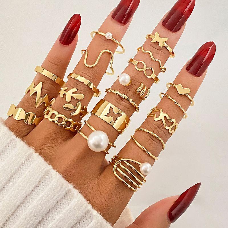 

Niche Style Eye Ring Spring and Summer Trendy Female Wheat Pearl MY2570-3