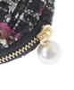 Maison de Fleur Linton Tweed Portemonneetje voor Dames, Off-White