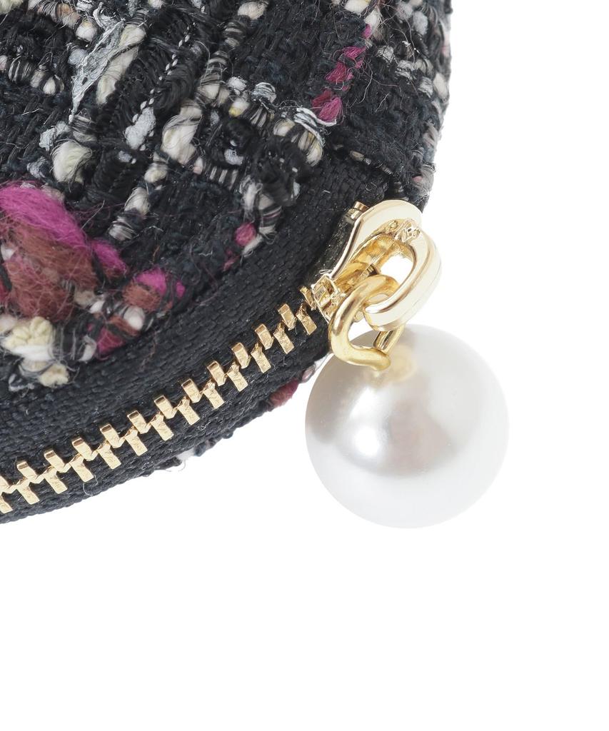 Maison de Fleur Linton Tweed Portemonneetje voor Dames, Off-White