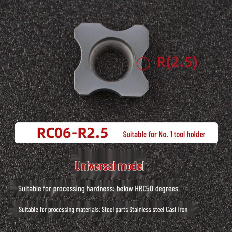 CNC Chamfering Tool Holder - Inner/Outer R, Arc Positive/Negative, Sizes R0.5-6