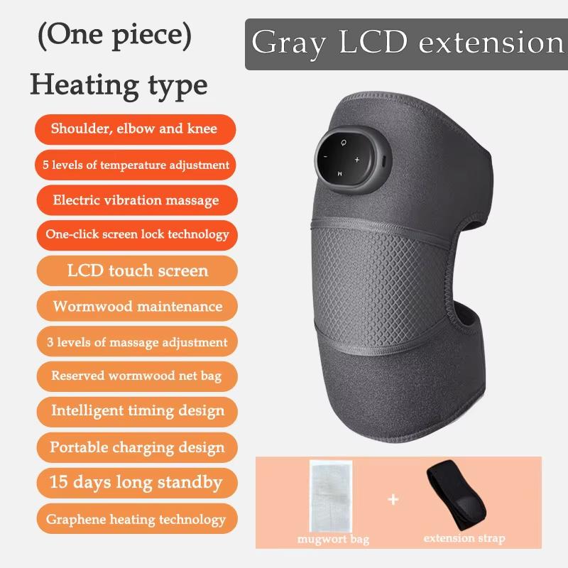 Portable Heated Knee Massager with Infrared Therapy – Magnetic Adjustable Knee Brace for Pain Relief and Muscle Relaxation