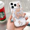 Bear Magnetic Attraction Applies To Apple 17 Transparent 16promax Soft iPhone15 New Year's 13 Red 14 Mobile Phone Cases
