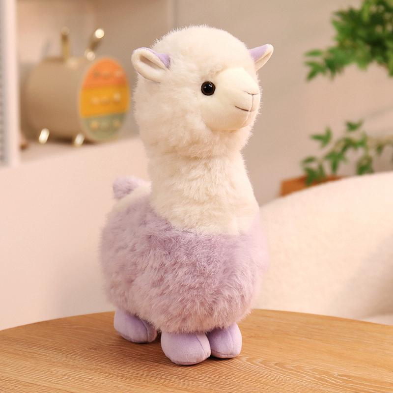 Heiß 30cm Süßes Kleines Alpaka Plüschtier Stofftier 5 Farben Neu Weiche Schafpuppe Heimdeko Kinder Mädchen Geburtstag Weihnachtsgeschenk