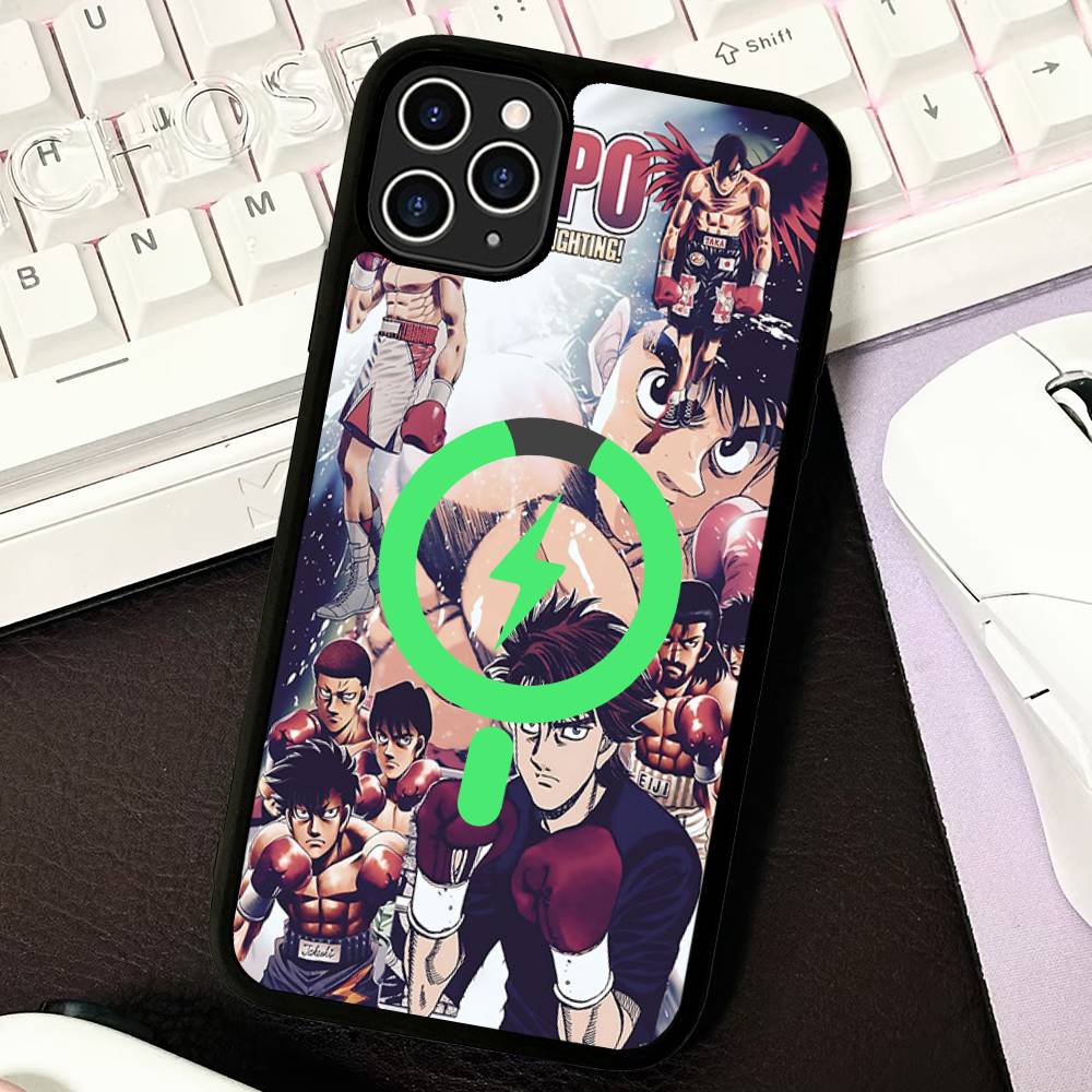 Anime H-Hajime N-No I-Ippo For Magsafe Magnetic Phone Case For IPhone 17 16 15 14 13 12 11 Plus Pro Max PC+TPU Cover