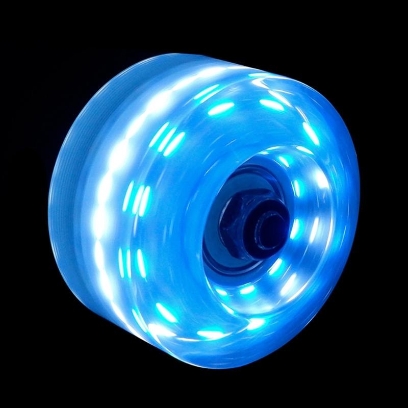 Roller Skate Wheel with Wrenches, Quads Roller Skate Wheel Double Row Skating Skateboard Quads Skate Replacement Wheels