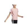 adidas Neo Logo Print Round Neck Pullover Sports Short Sleeve T-Shirt Women T-Shirts Pink HH7658