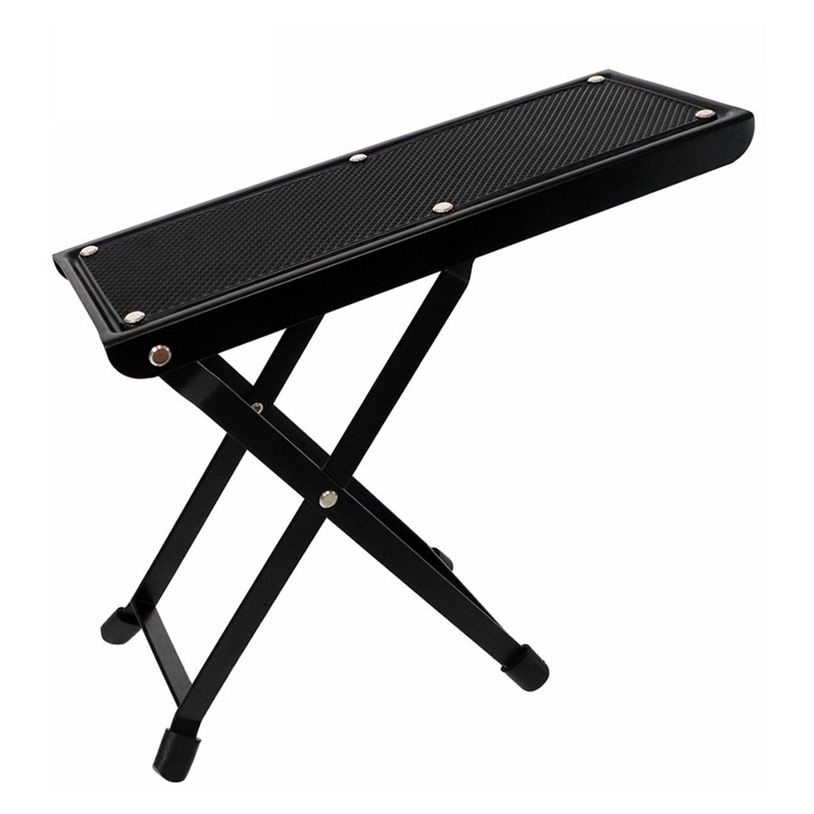 1/2pc Folding Guitar Foot Rest 4-Height Adjustable Non-Slip Metal Footrest Stand Beauty Salons Pedicures Tool Guitar Pedal Acces