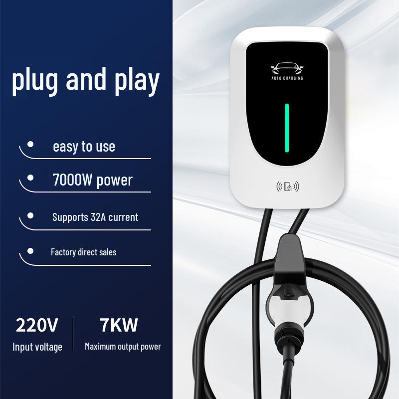 Type 2 European Standard 7kW EV Charger - Home AC Charging Pile for New Energy Vehicles