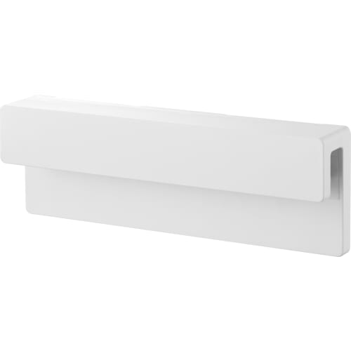 Yamazaki Film Hook Insertion Toothbrush & Tube Holder W18 White Body: W18 X D2.8 X H6cm (excluding Film Hook) Tower Floating Storage Toothbrush Holder