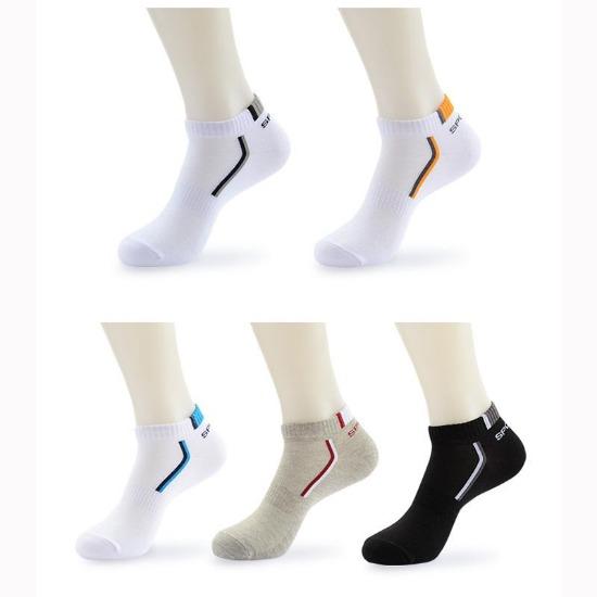10Pieces=5Pair/lot Summer Cotton Man Short Socks Fashion Breathable Boat Socks Comfortable Casual Socks Male White