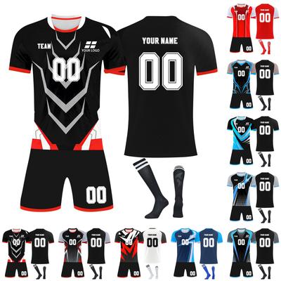 Personalised Shirts Kit Mens Girls With Name Number Custom Football Jerseys For Boys Training Suit