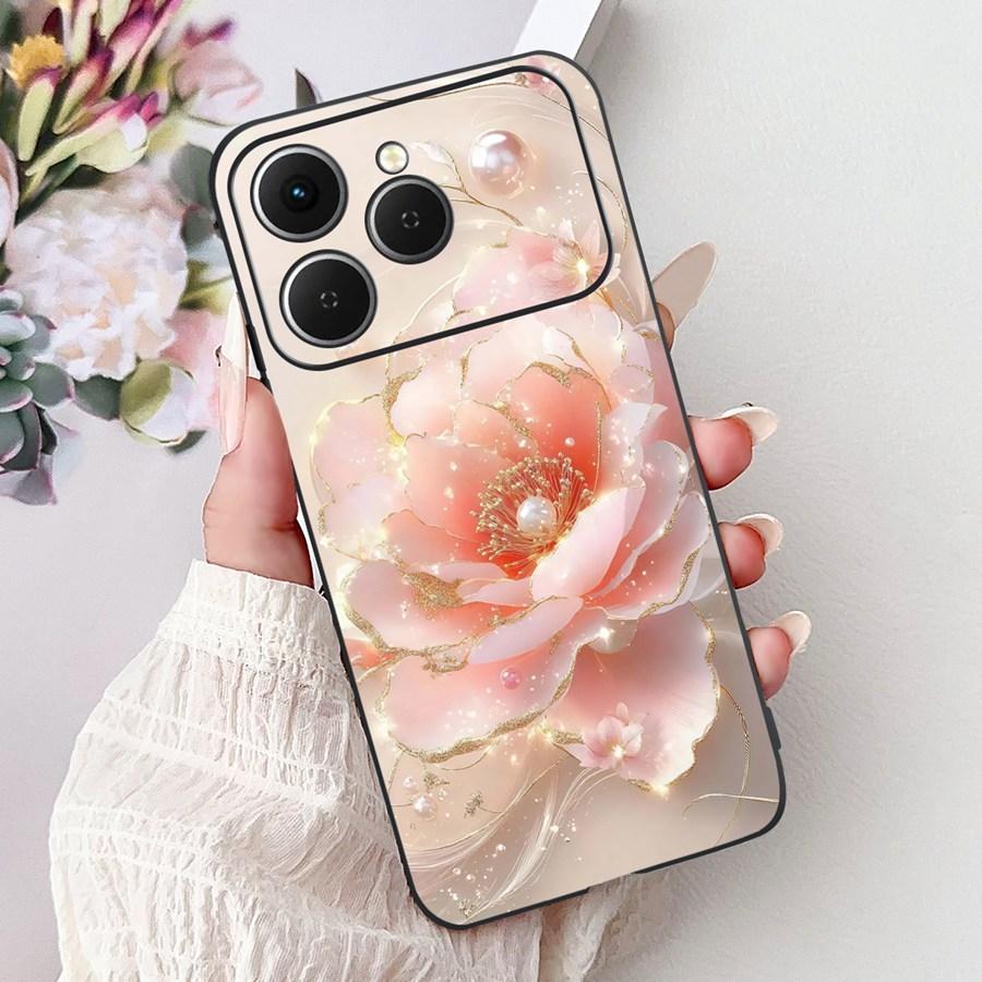 For Tecno Spark 40 Spark40 C Phone Case TPU Shell Luxury  Painted Soft Silicone Coque For Tecno Spark40C Spark 40C Back Cover