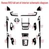 Roewe RX5 Interior Carbon Fiber Gear Console Stickers for New Energy Models
