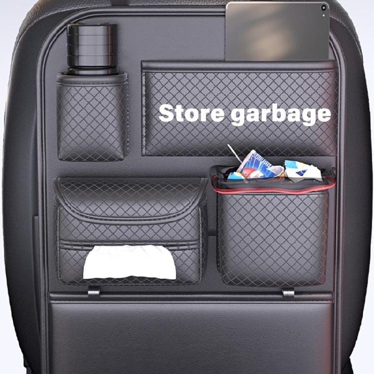 Automotive Back Pocket Multifunctional Backseat Pocket Kick Mat Seat Back Organizer Multiple Compartment Storage Bag