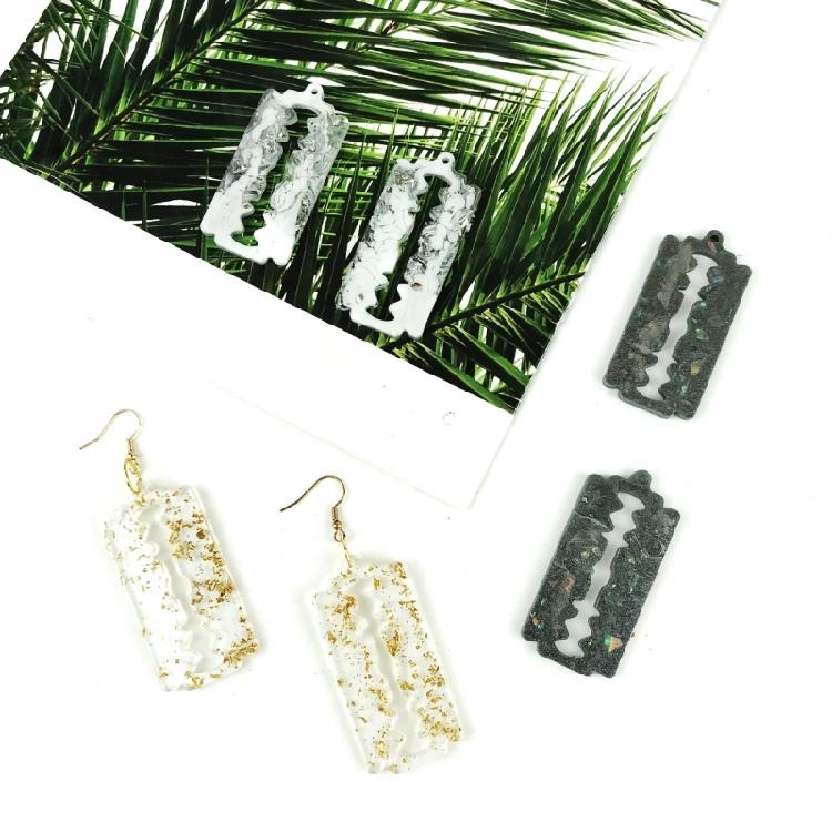 Irregular Blade Earring Ornament Mold Suitable for Keychain Pendant Making