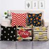Simple Wave, Star and Rose Pattern Digital Printing Short Plush Pillow Covers for Car Sofa Office Cushion Cover Home Goods