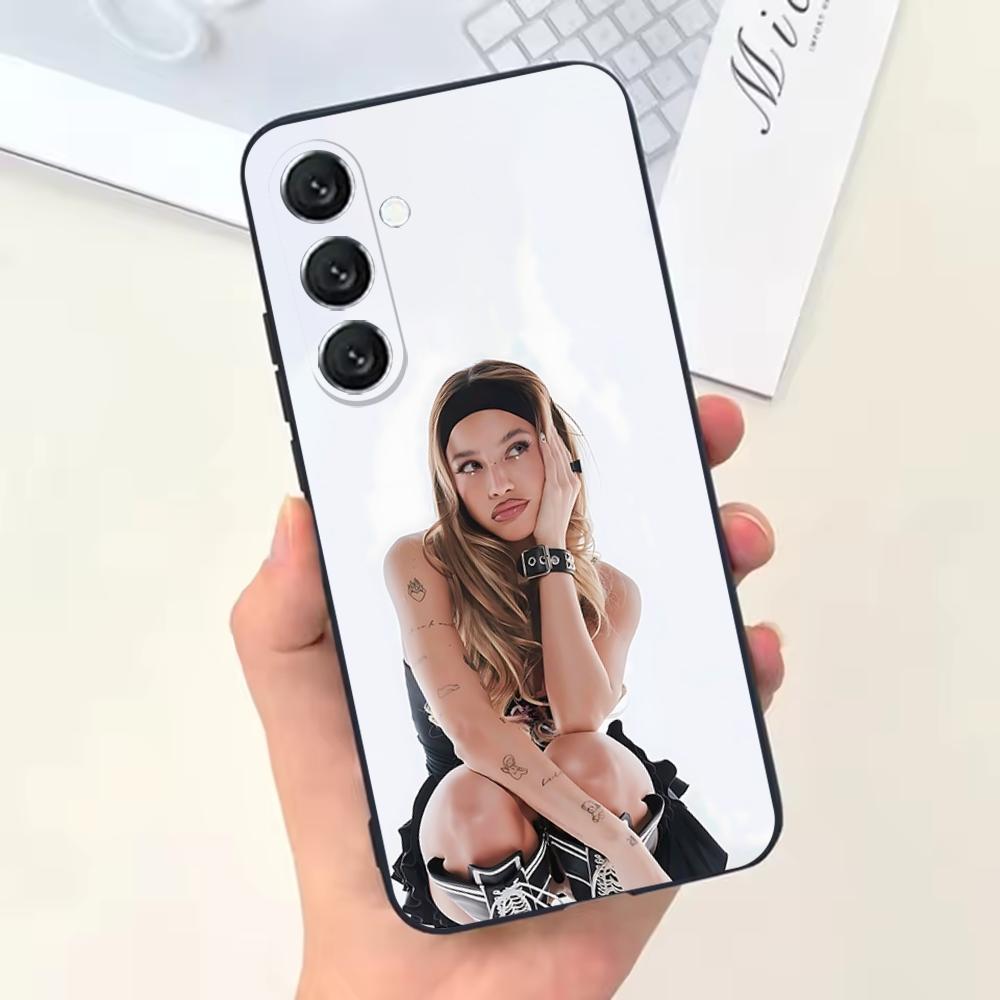 Singer E-Emilia M-Mernes Phone Case For Samsung Galaxy A13,A21s,A22,A31,A32,A52,A53,A71,A80,Soft Black Shell Samsung a425g