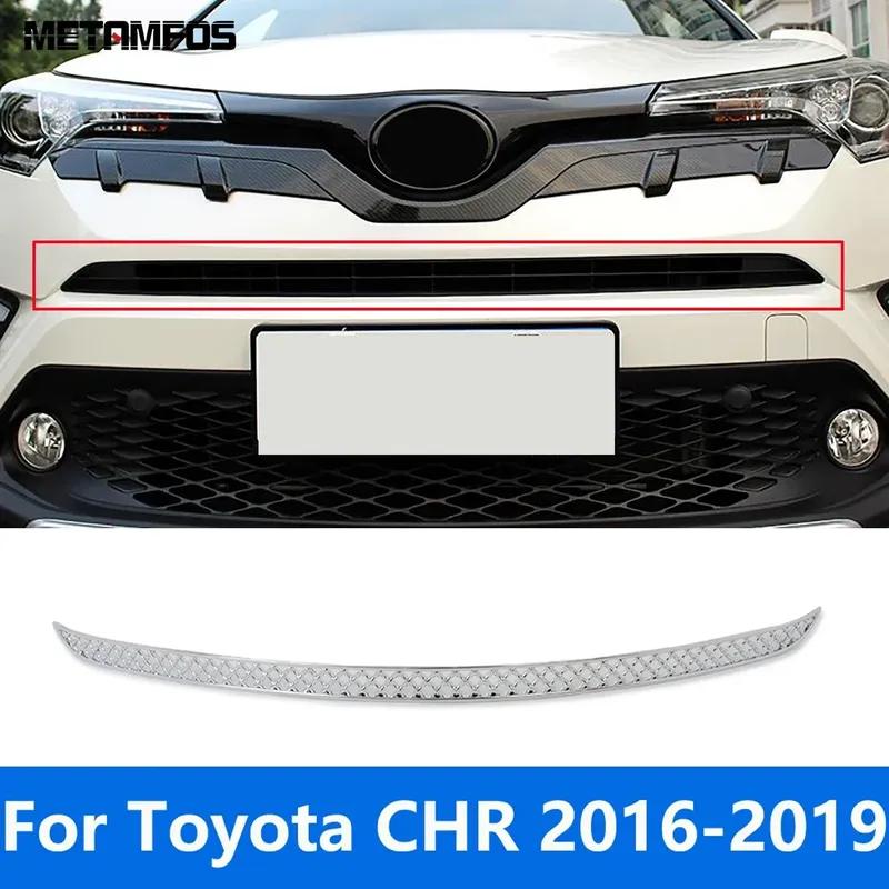 Accessories For Toyota CHR C-HR 2016 2017 2018  Chrome Front Mesh Center Grille Racing Grill Strip Molding Trim Car Styling