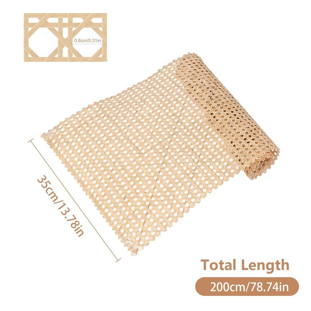 

35-60cm Width 1-2 Meters Length Plastic Rattan Cane Webbing Roll Wicker Sheet Outdoor Chair Table Furniture DIY Supplies