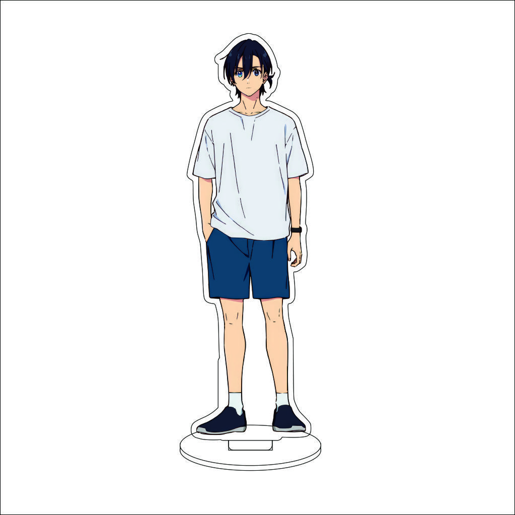 16CM Anime Summer Time Rendering Cosplay Acrylic Stand Ornaments Southern Hizuru Kofune Ushio Figure Stand Halloween Gifts