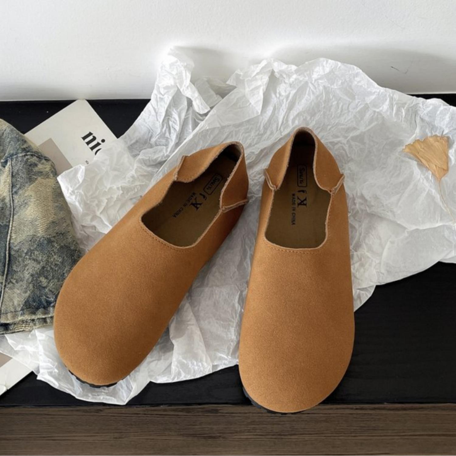 

Модные винтажные женские туфли на плоской подошве 2024 года, осенние мокасины Slip On, женские удобные повседневные туфли на мягкой подошве, мокасины ZapatosOutdoor Driving 40 коричневый