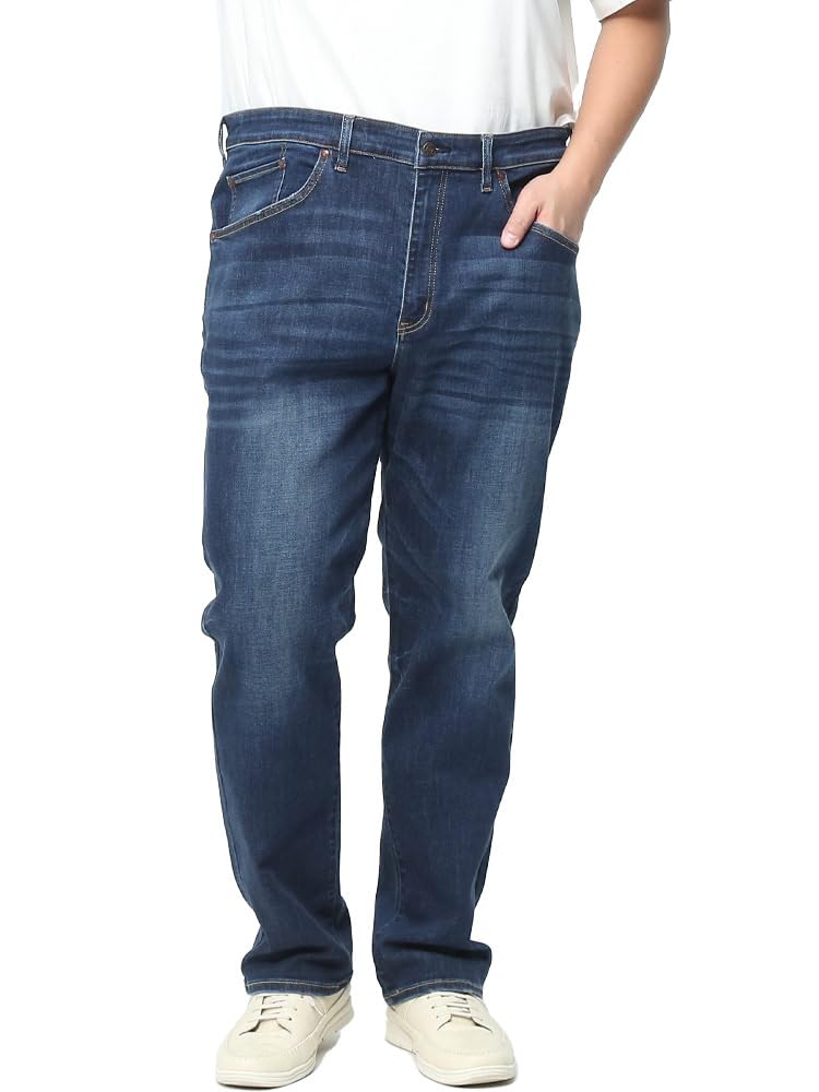 

Edwin Sakazen Джинсы мужские больших размеров суперстрейч прямые размер 48 износостойкие, CORDURA, синие, синий