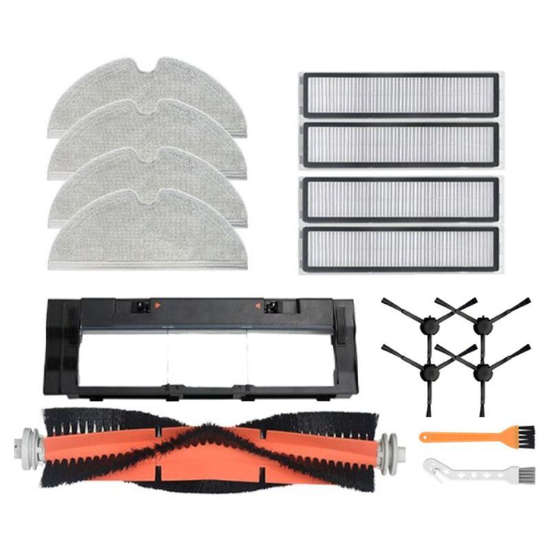 

ABUL-16 PCS Main Side Brush HEPA Filter Mop Cloth As Shown Accessories Kit For Dreame Bot D9 MAX / L10 Pro Robot Vacuum Cleaner