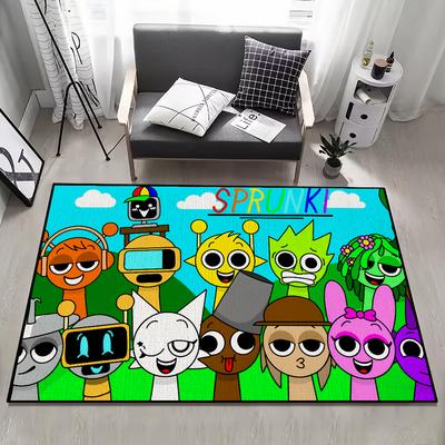 Fußmatte Anti-Rutsch Küche Schlafzimmer Spiel Handgefertigt Getufteter Teppich I-Incredibox Teppich Wohn S-Sprunki Zimmer Eingang Dekoration