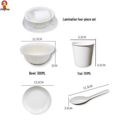 Jingzhou Disposable Rice Husk Tableware Set