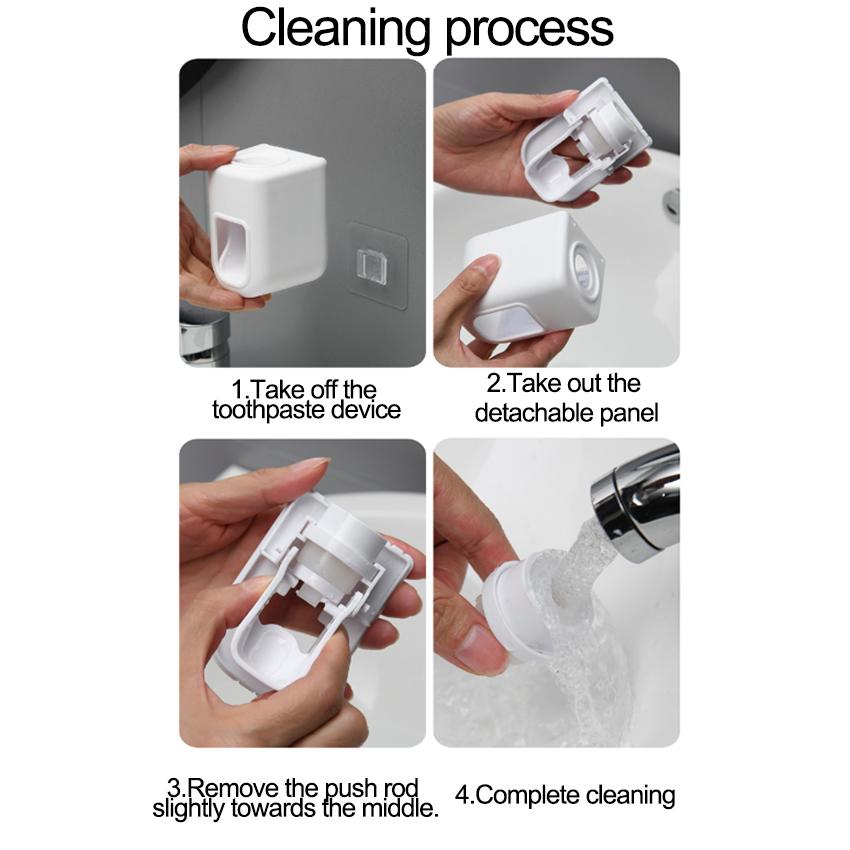 1pc/2pcs Wall Mounted Toothpaste Squeezer