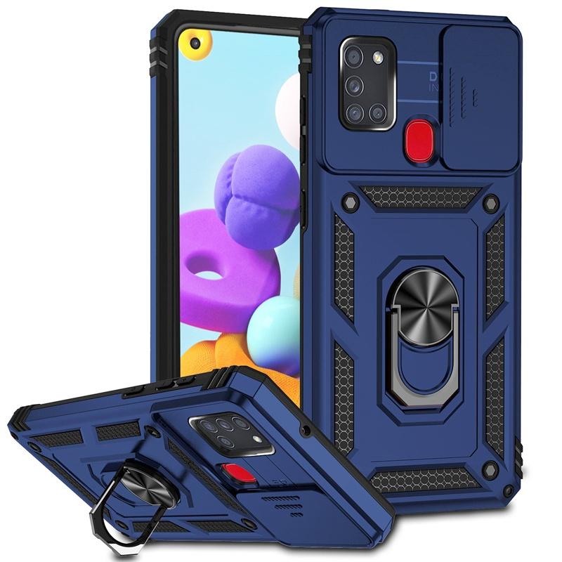 For Samsung A21s Case Magnetic Ring Stand Holder Armor Back Cover For Samsung Galaxy A21S A 21s A21 s Camera Lens Protect Fundas