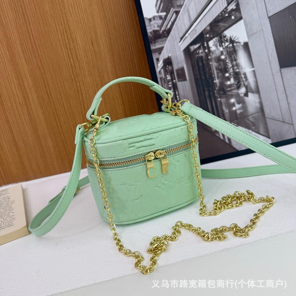2026 New Women's Bag Fashion Printed Chain Cosmetic Bag One Shoulder Oblique Span Bag Handbag Women's Bag