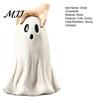 Small Ghost Decoration for Shelves Halloween Figurine, Cute Statue with Creepy Cape Fingers, Artistic Figurine Home Desk Party Decor, Funny