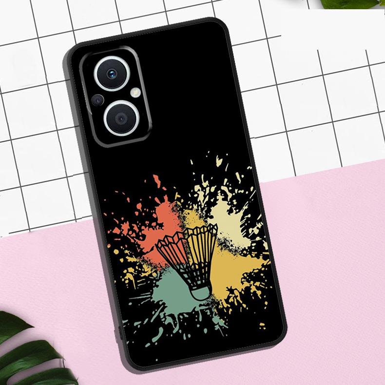 

Badminton Sport Case For OPPO Reno 13F 12F 11F 8T 7 8 10 11 12 13 Pro OPPO Find X8 X6 Pro X3 X5 Lite Cover OPPO Reno12 F