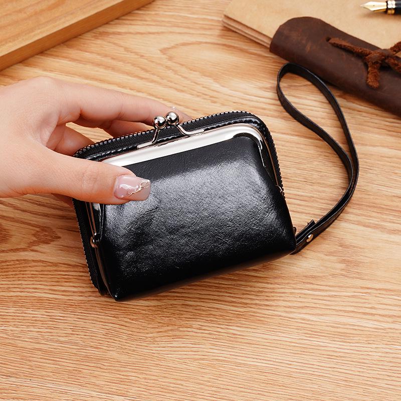 Women's Multi-Card Wallet Clutch with Snap & Zipper