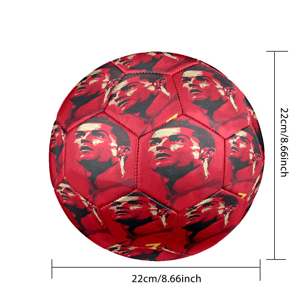 1pc Ronaldos Jersey Glory Soccer Ball Size 5, Suitable for Practice Matches/tournament Training,Lightweight and Durable. Cl70213