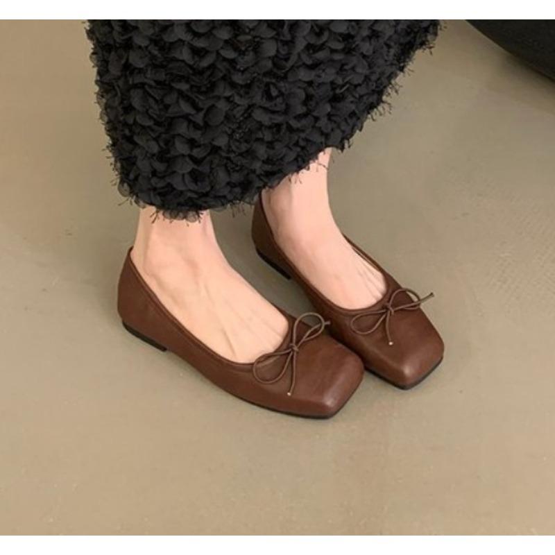 

Fashion New Style Luxury Fashion Butterfly-Knot Ladies Flat with Shoes Female Slides Footwear Shallow Ballet Flats Dance Shoes for Women 35