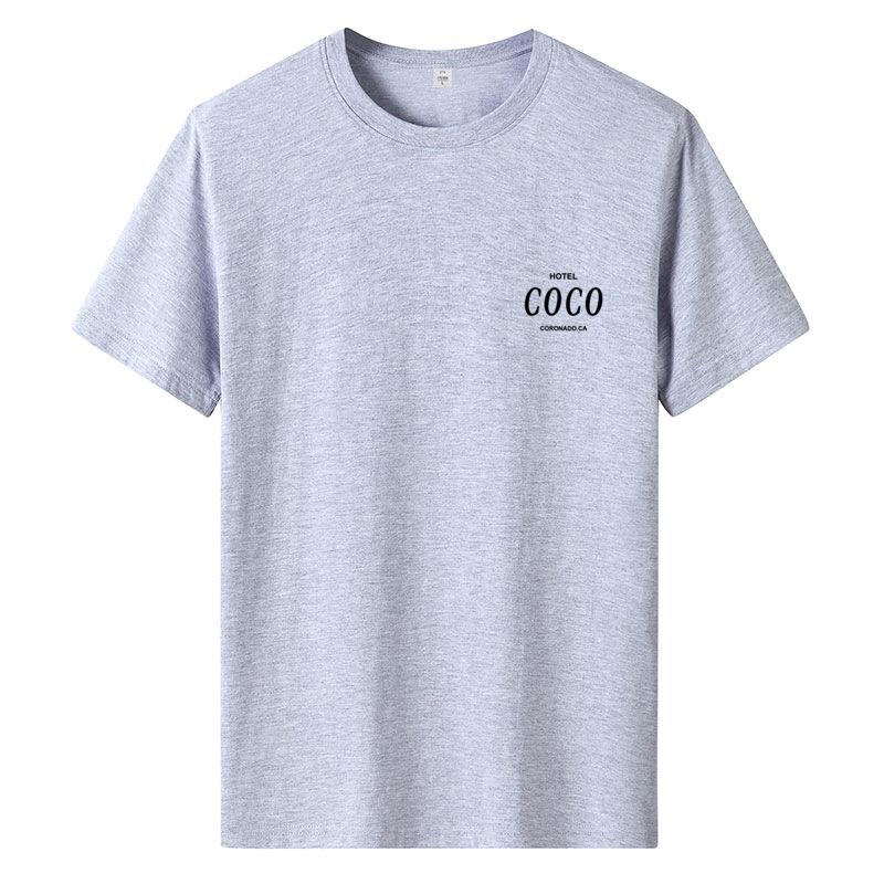 Codzienny T-shirt z krótkim rękawem na lato 2026 dla mężczyzn w dużych rozmiarach, z okrągłym dekoltem, luźne ubranie, wygodny T-shirt, odzież estetyczna