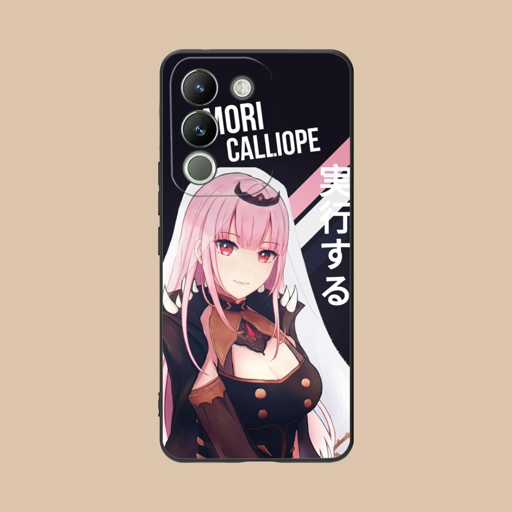 Holo Mori Calliope Matte TPU Mobile Phone Case for VIVO V60 V50 V40 V30 V29 V27 V25 V23 Pro Lite 5G Colorful Printing Cover